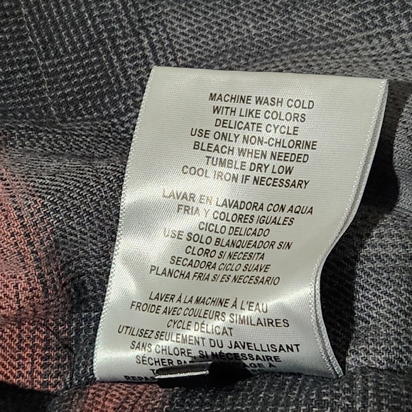 Levis Plaid Lined Canvas Chore Jacket Size XL 100% Cotton Black Full Zip  A3 - Picture 14 of 14